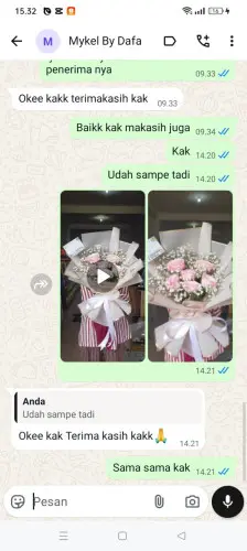 Testimonial Buket Bunga kolaka