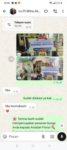 Testimonial Papan Bunga kolaka