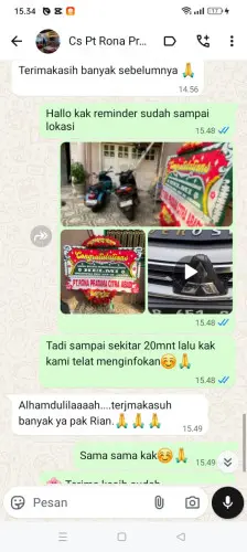 Testimonial Papan Bunga kolaka